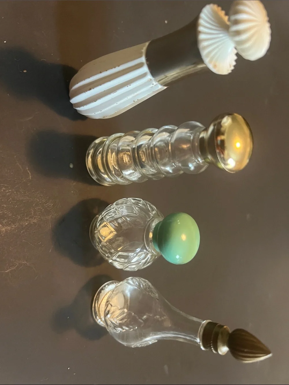Avon Women Makeup Setting Powder & Spray Bottles with White and Teal Accents